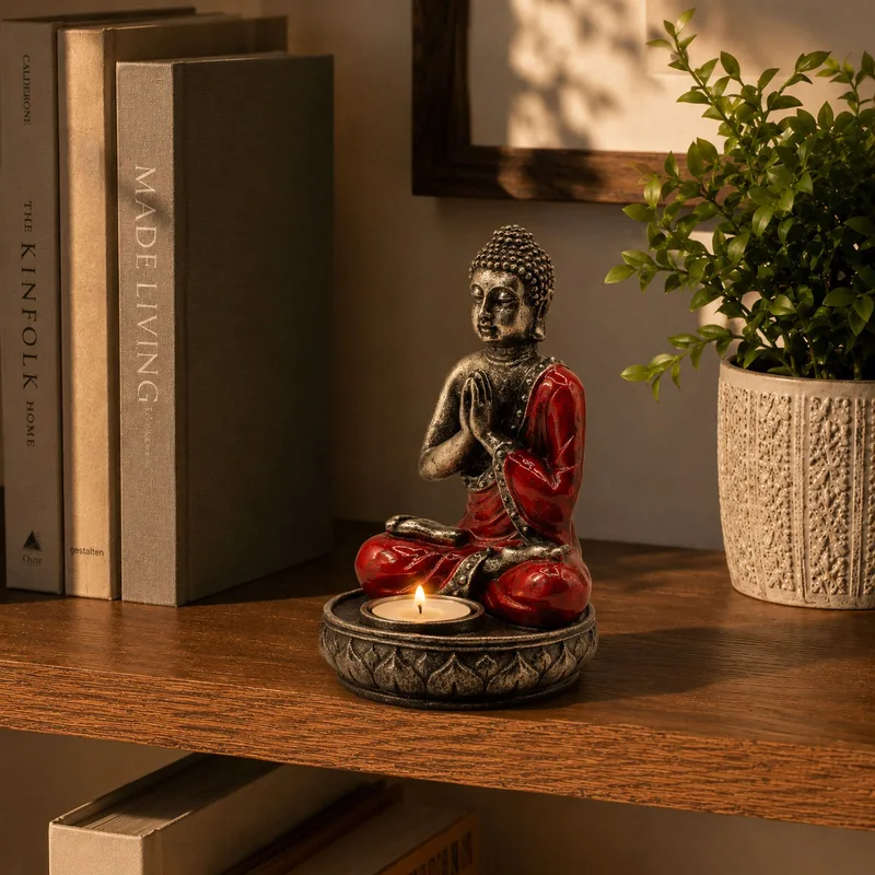 Buddha Candela Porta - Red - Medium — foto 2