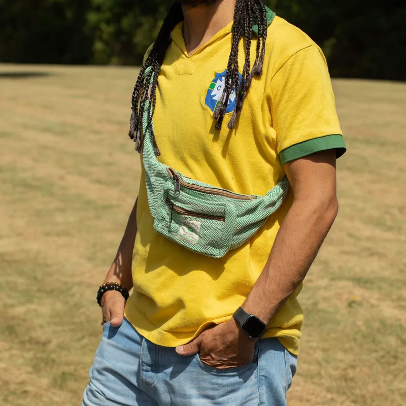 Cotton Hemp Style Belt Bag Sage — foto 4