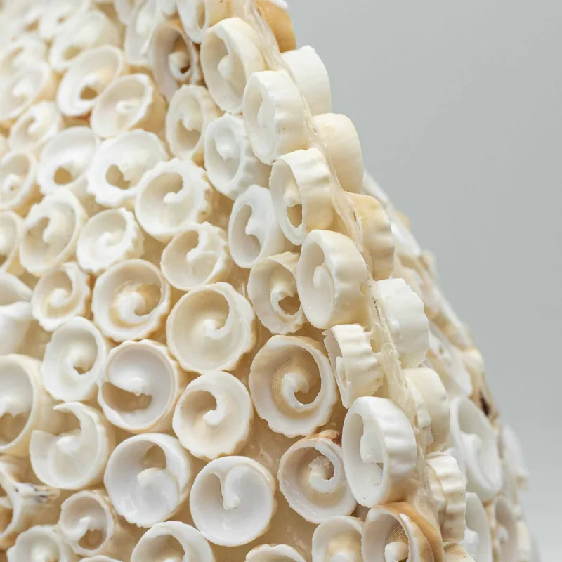 Boho Sea Shell Lamp Cut Art Shell Large Round 30cm — foto 2