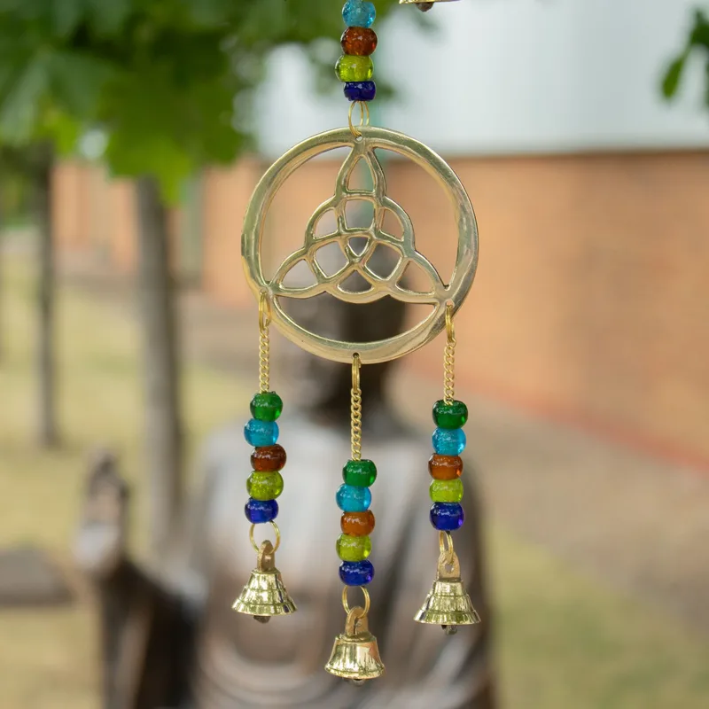 Indian Chimes Brass Celtic Drop 7 Bells 6x64cm — foto 3