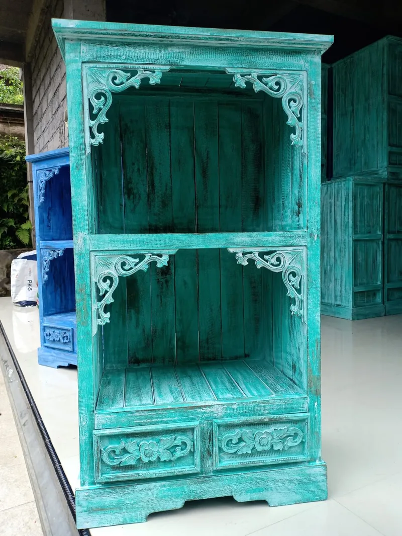 Albasia Bathroom Cabinet Turquoise wash — foto 2