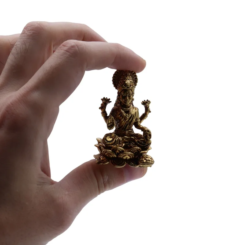 Brass Miniature Gods Laxmi 49mm — foto 3