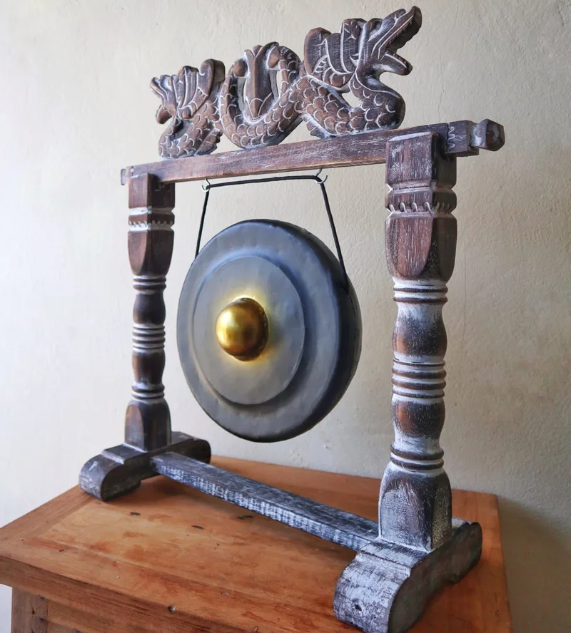 Small Healing Gong in Stand 25cm Nero — foto 3