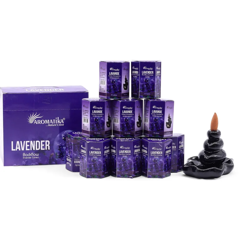 Masala Backflow Incenso pack of 10 Lavanda