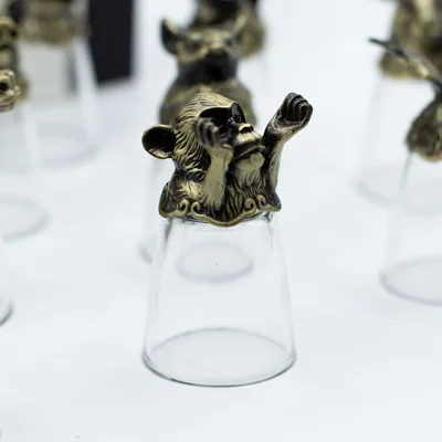 Bottom Up Shot Glasses Forest & Mystical Creatures Antique Bronze — foto 3