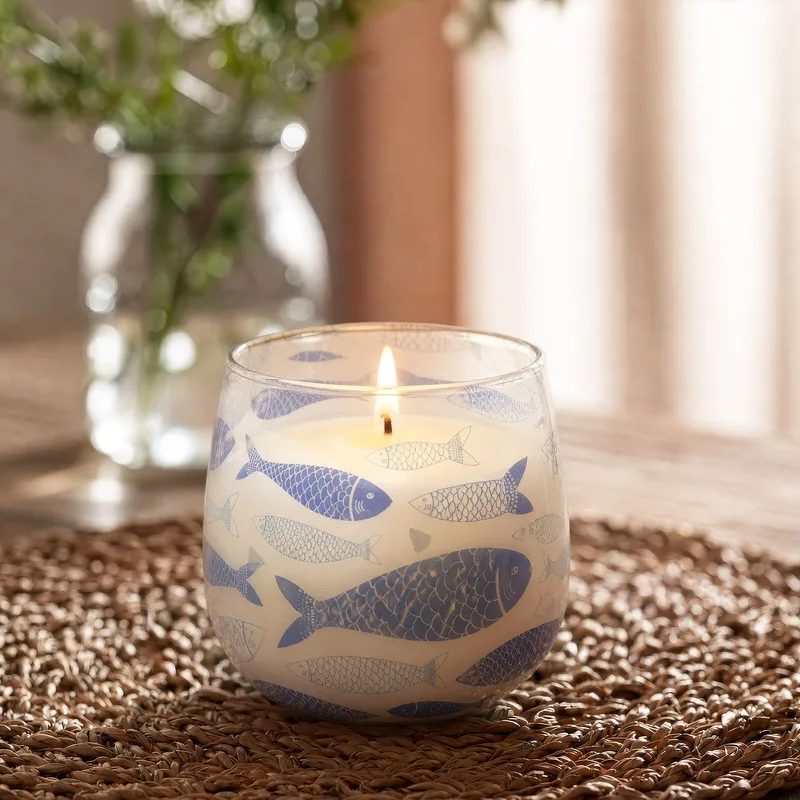 Medium Glass Jar Candele Seabreeze — foto 1