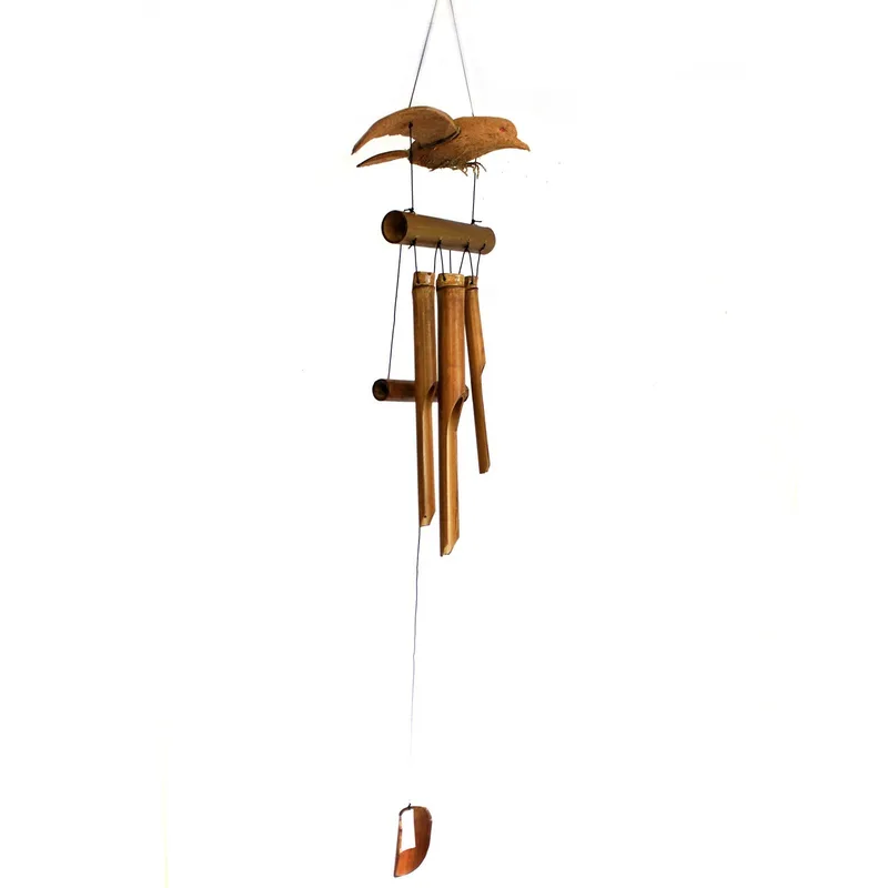 1x Coconut Blackbird Windchimes — foto 2