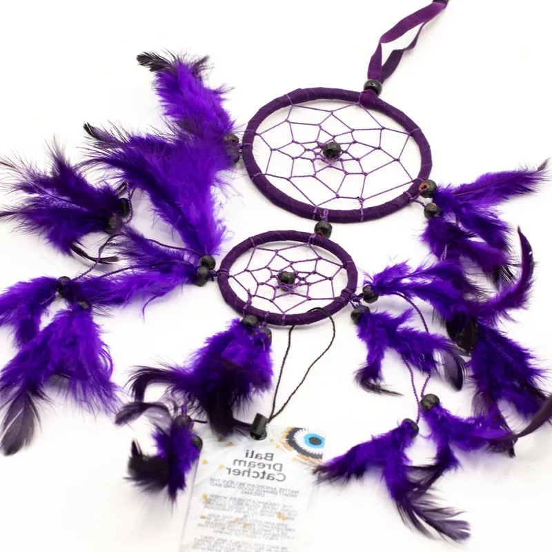 Bali Dreamcatcher - Medium Round - Turq/Pink/Purp — foto 1
