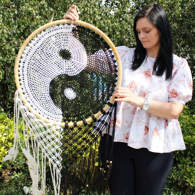 Bali Dreamcatchers Extra Large Ying Yang D: 50cm