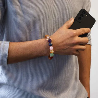 Cedarwood & Seven Chakra Bangle — foto 2