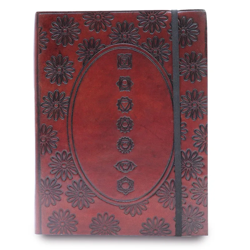 Medium Notebook with strap Chakra Mandala
