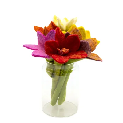 6x Felt Fiori - Lily (assorted colours) — foto 2
