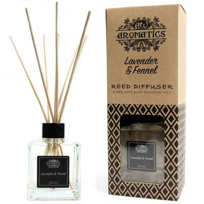 200ml Lavanda & Fennel Essenziale Olio Reed Diffusore