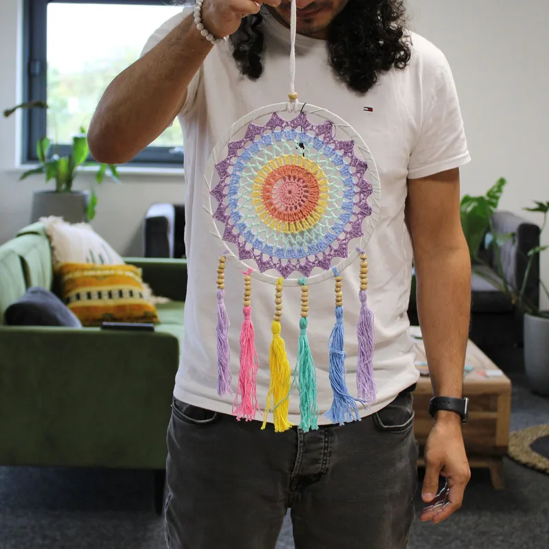 Small Dreamcatcher Pastel Rainbow