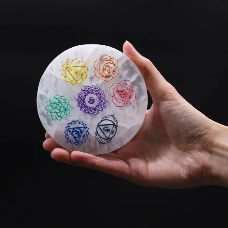 Medium Charging Plate 10cm Chakra Design