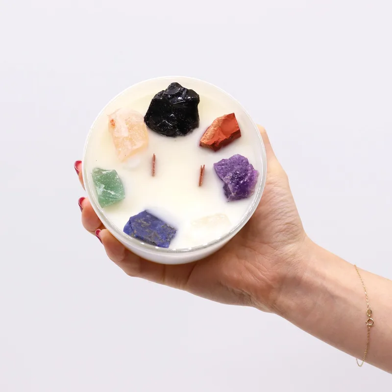 Large Chakra Crystal Candele Seven Charkra — foto 2