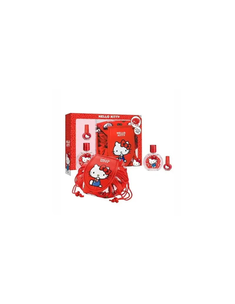 Cartoon Est Hello Kity Edt 50ml Bolsa Maquillaje Esmalte U As