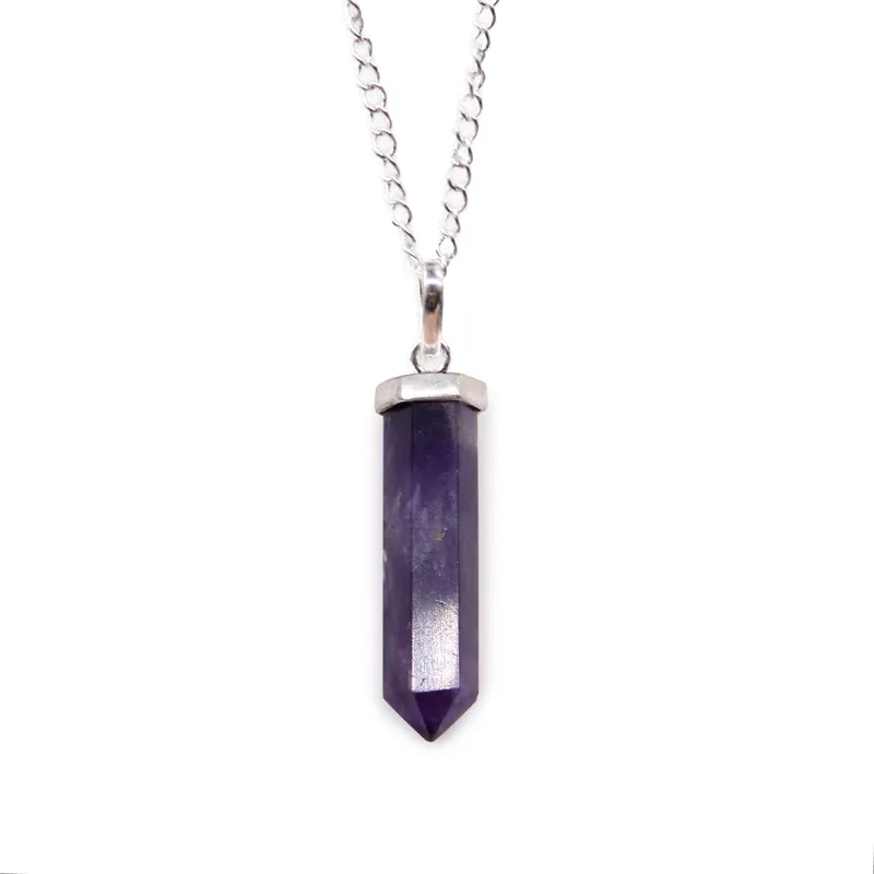 Gemstone Classic Point Pendant Amethyst
