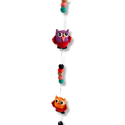 Felt Wall Hanging -Owls — foto 1