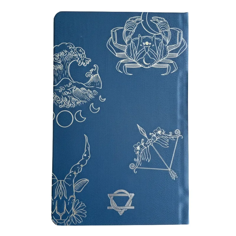 Midnight Blu Wellness Journal - 120 pages - Argento Zodiac