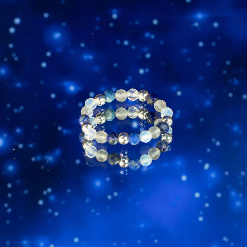 Nymph Spirit Gemstone Ring Set - Northern Lights — foto 6