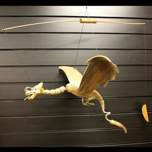 Lrg Nat Coconut Dragon Mobile 46cm — foto 1