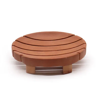 Classic Mahogany Sapone Dish - Round — foto 1