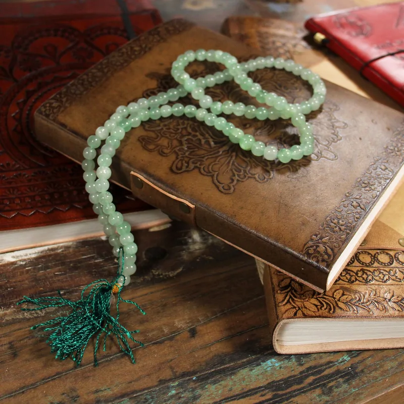 108 Bead Mala Verde Aventurine — foto 2