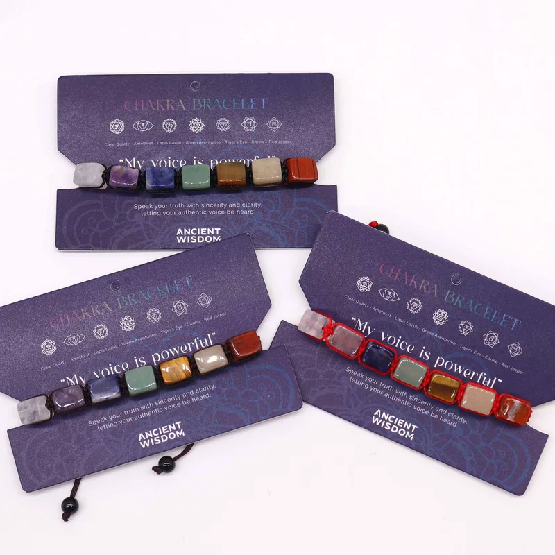 Chakra String Bracelets - Tumble Stones — foto 1