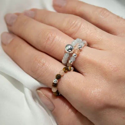 Nymph Spirit Gemstone Ring Set - Sea Sunset — foto 4