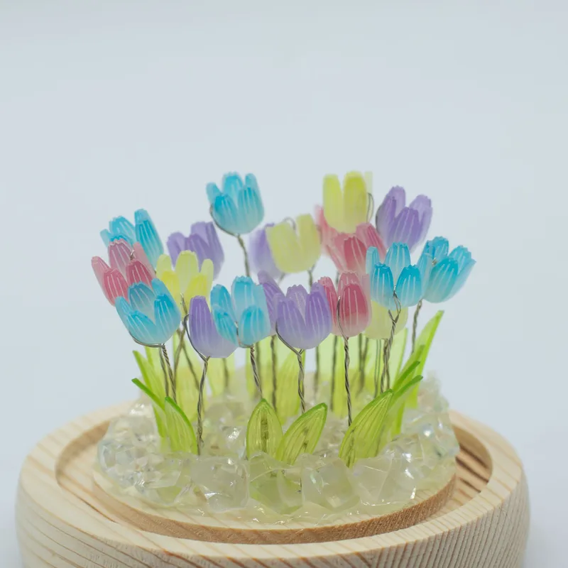 Floral Glow Garden Dome 20 Multi Tulips LED USB — foto 3