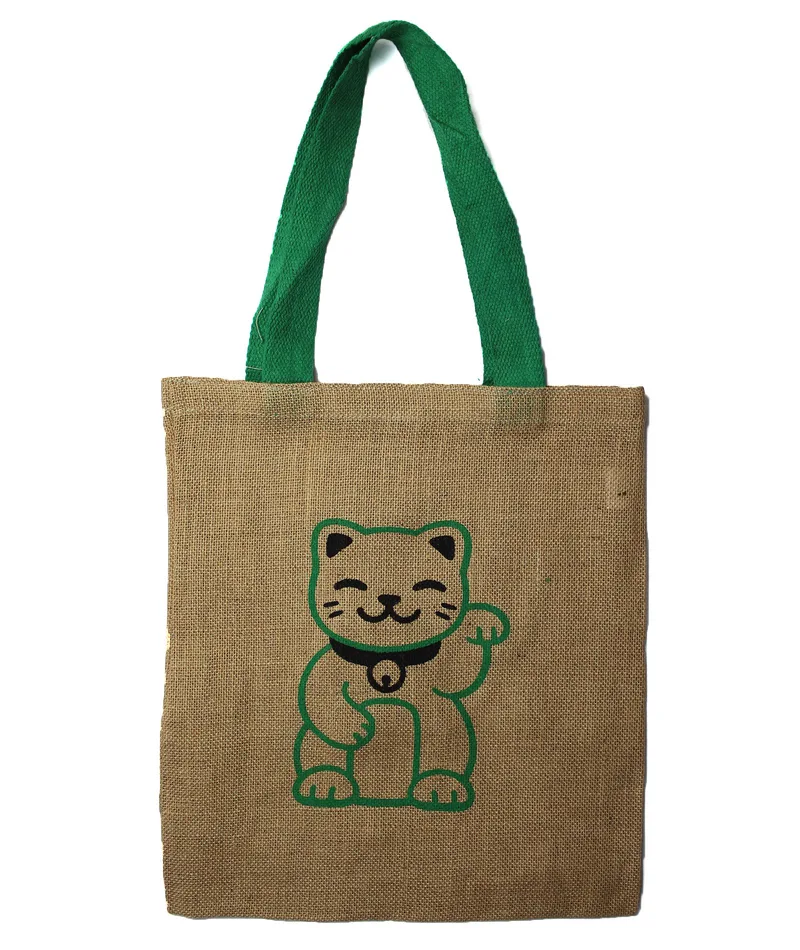 Large Jute Tote Bag - Mystic designs - Mandala Elephant — foto 3