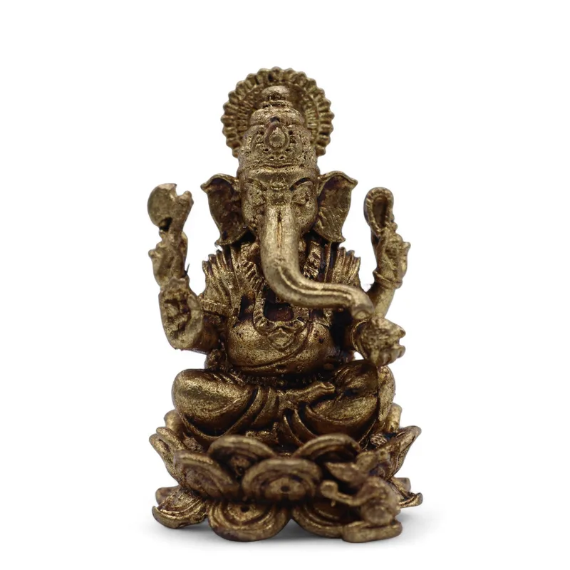 Brass Miniature Gods - Ganesha (22gms) - 37mm — foto 2