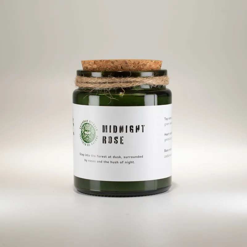 Greenman Woodwick Soy Candela Midnight Rosa — foto 2