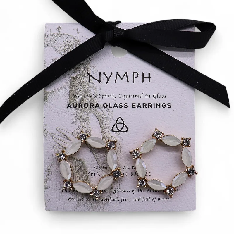 Pearl - Vintage Glass - Loop - Earrings — foto 3