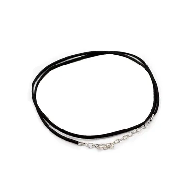 Packs Faux Suede Pendant Cords - 2.5mm x 55cm - Nero A001
