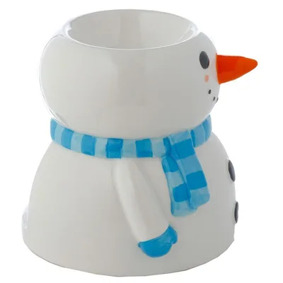 Snowman Shaped Christmas Ceramic Olio Bruciatore — foto 1