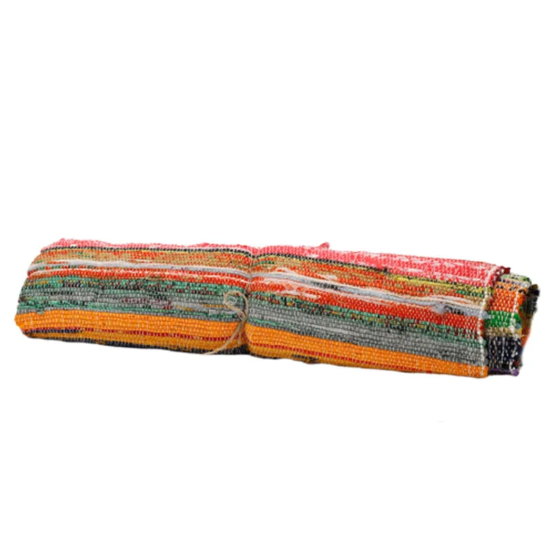 155 x 90cm Luxury Rag Rug Naturale — foto 4