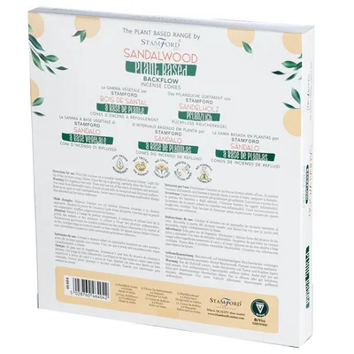 Plant Based Backflow Incenso Cones Sandalwood