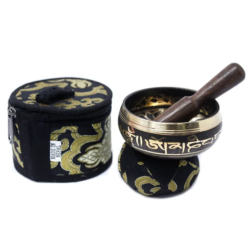 Mini Singing Bowl Gift Set Nero