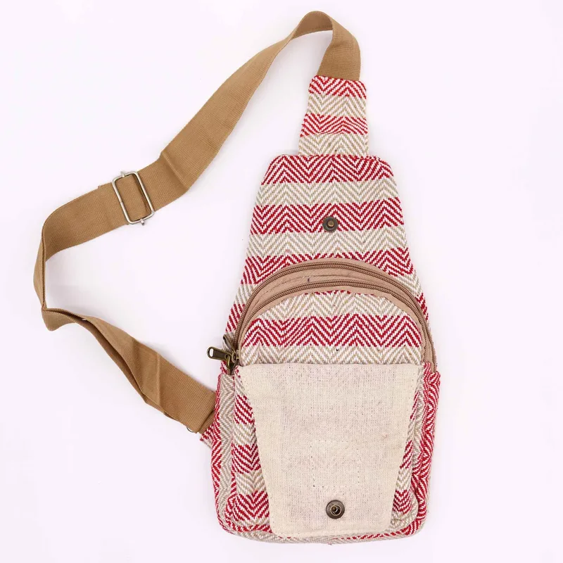 Corpo Cross Bag Naturale Cotton Tan & Pink — foto 3