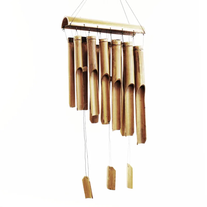 Bamboo Windchime - Naturale finish - 12 Large Tubes