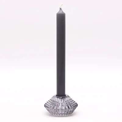 Set of 2 Fiore Flip Dinner Candela / Tealight Porta - Midnight Grey — foto 2