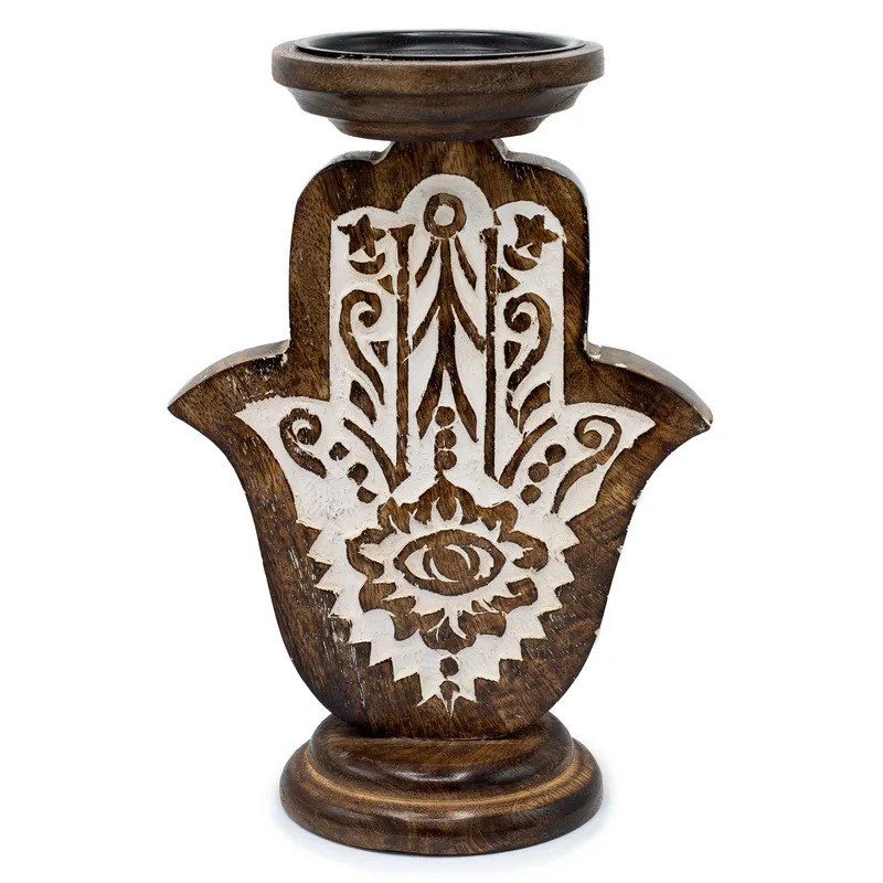 Mango Legno Candela Stand Hamsa Large 25x18cm — foto 4