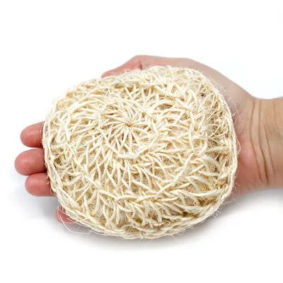 Sisal Sponge and Scrub - Soft Round Exfoliating Cushion — foto 2
