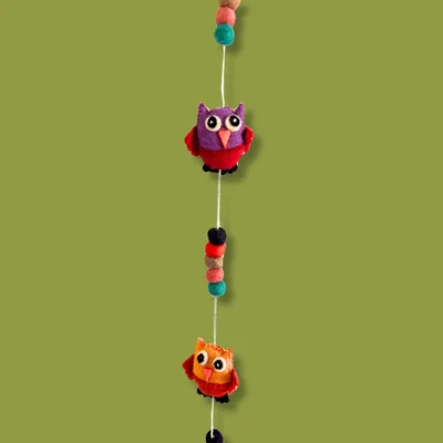 Felt Wall Hanging -Owls — foto 2