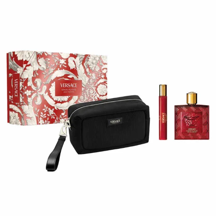 Versace Eros Flame Eau de Parfum Spray 100ml Set 3 Parti