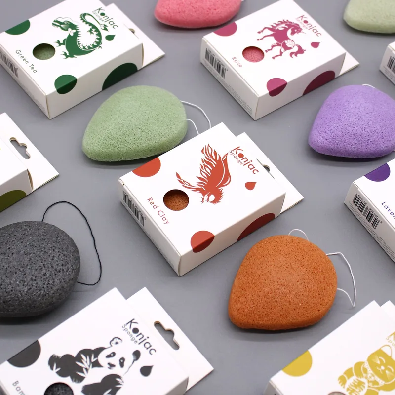 Teardrop Konjac Sponge - Rosa - Anti-aging — foto 4