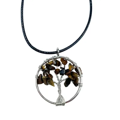 Pendente Albero della Vita – Occhio di Tigre