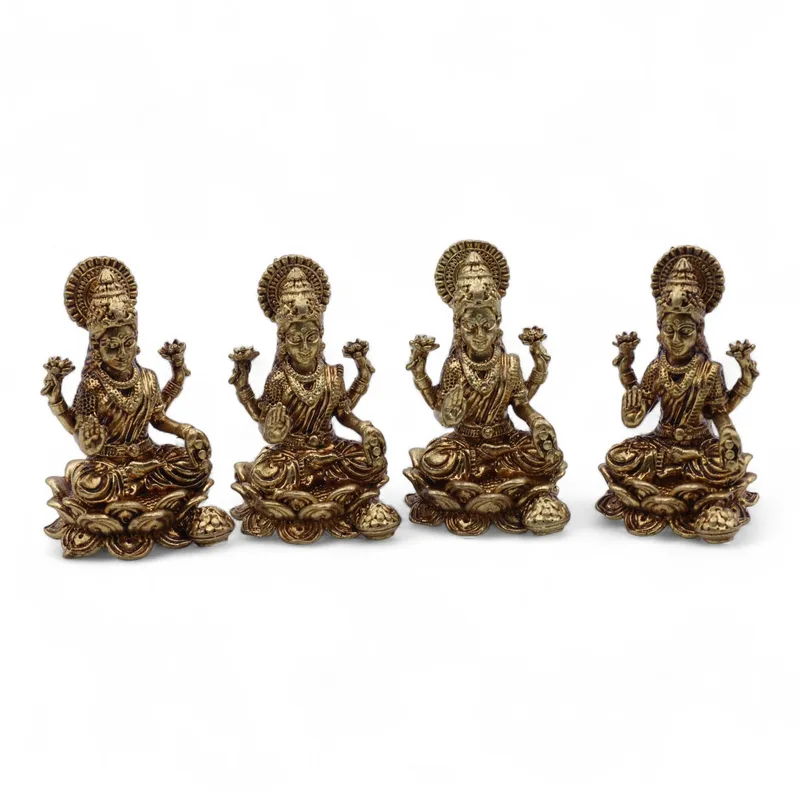 Brass Miniature Gods Laxmi 49mm — foto 6